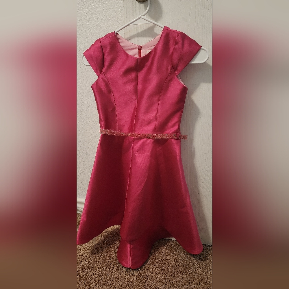 Zoe Ltd Red A-Line Flutter Sleeve Dress